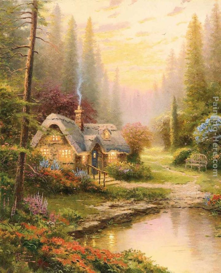 Thomas Kinkade Meadowood Cottage